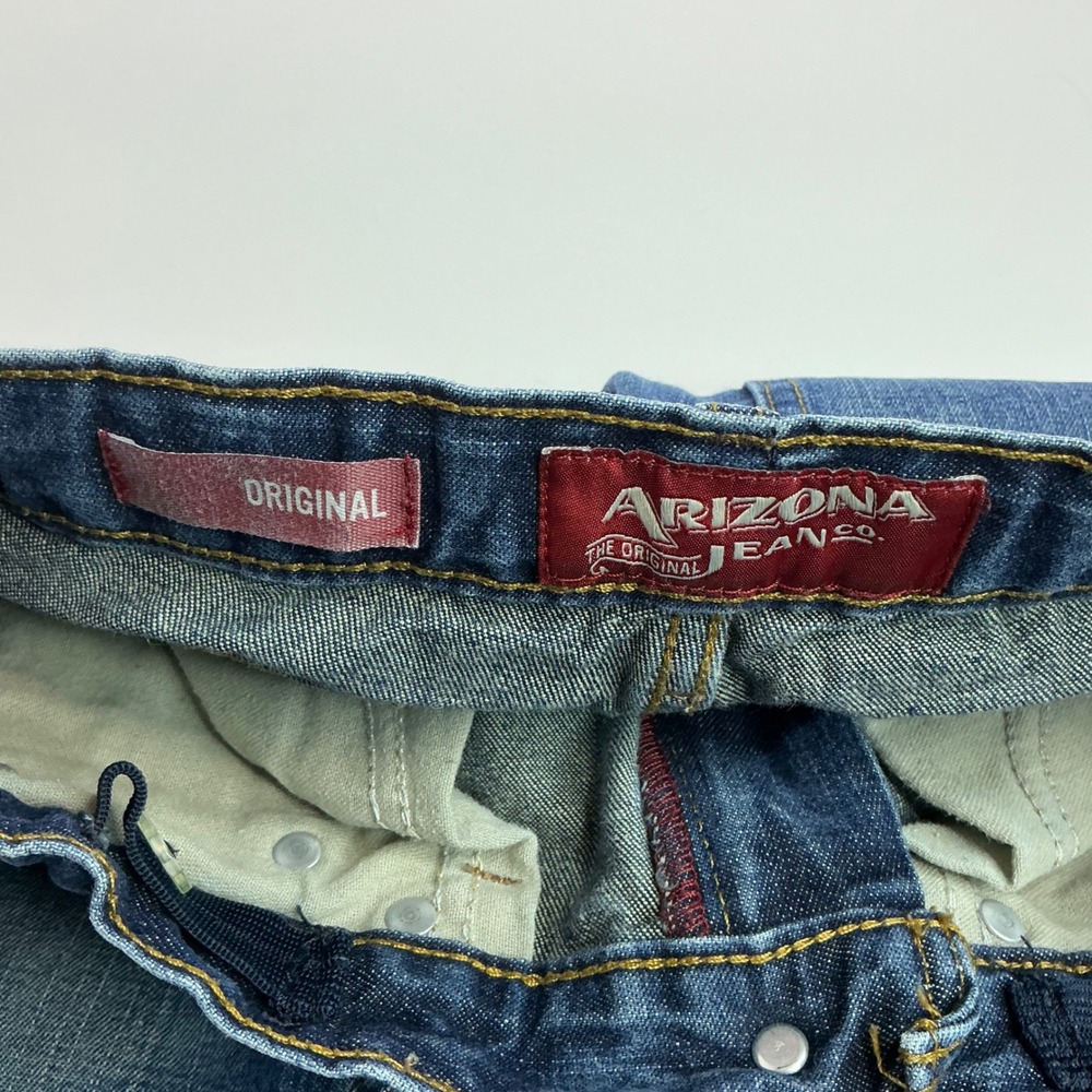 Arizona Blue Jeans Kids 10 Regular Straight Leg Factory Distressed Adjustable - Picture 4 of 16
